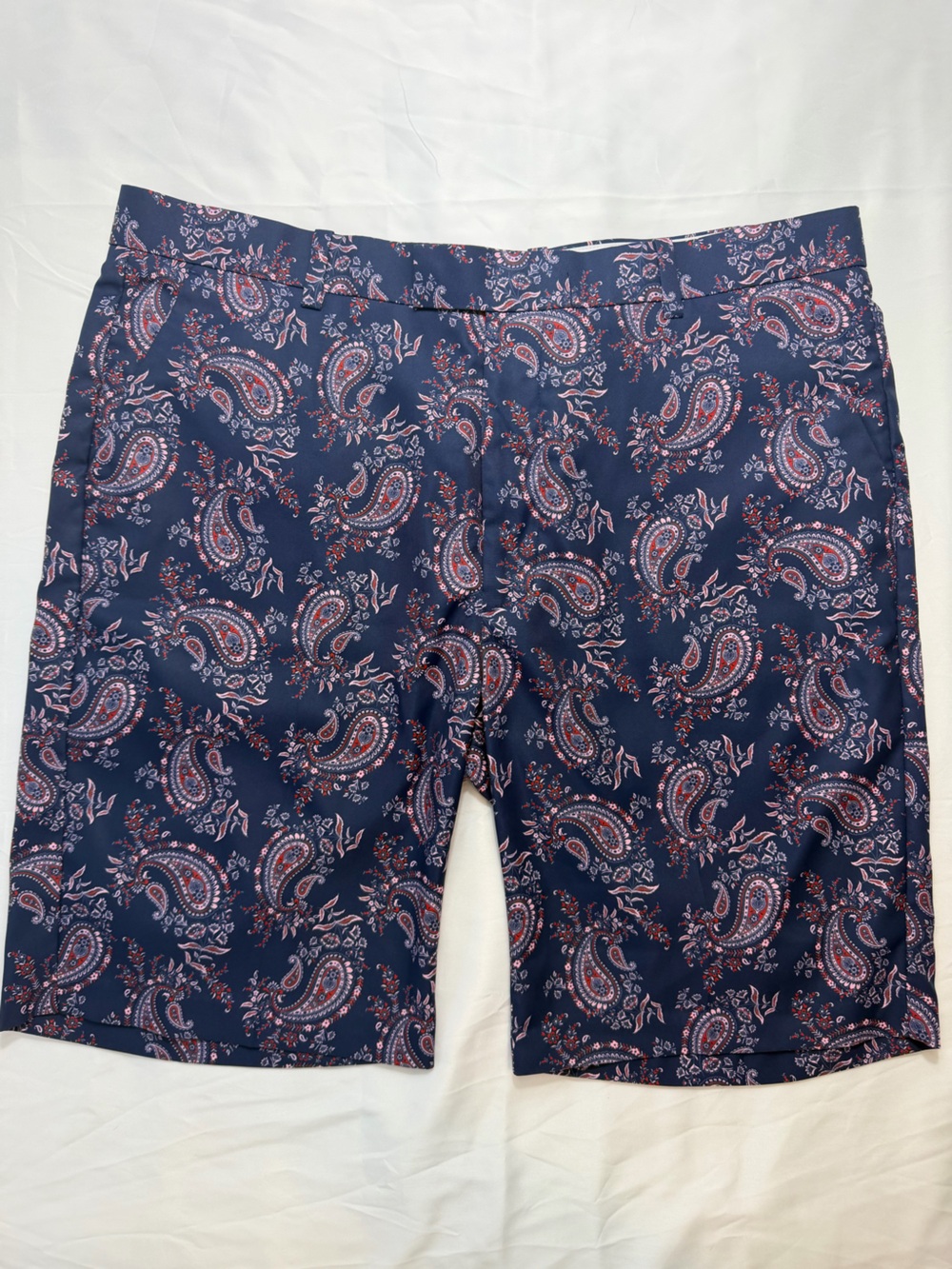 36-38 Purple and Paisley Print Shorts